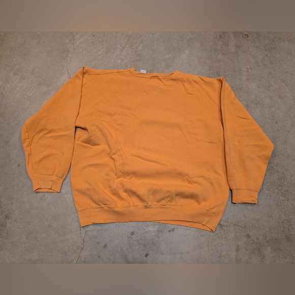 VTG 90s Gap Men's XL Blank Sweatshirt Orange USA Made - Picture 4 of 5